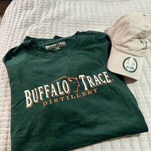 Buffalo Trace Distillery Dark Green T-Shirt & Hat